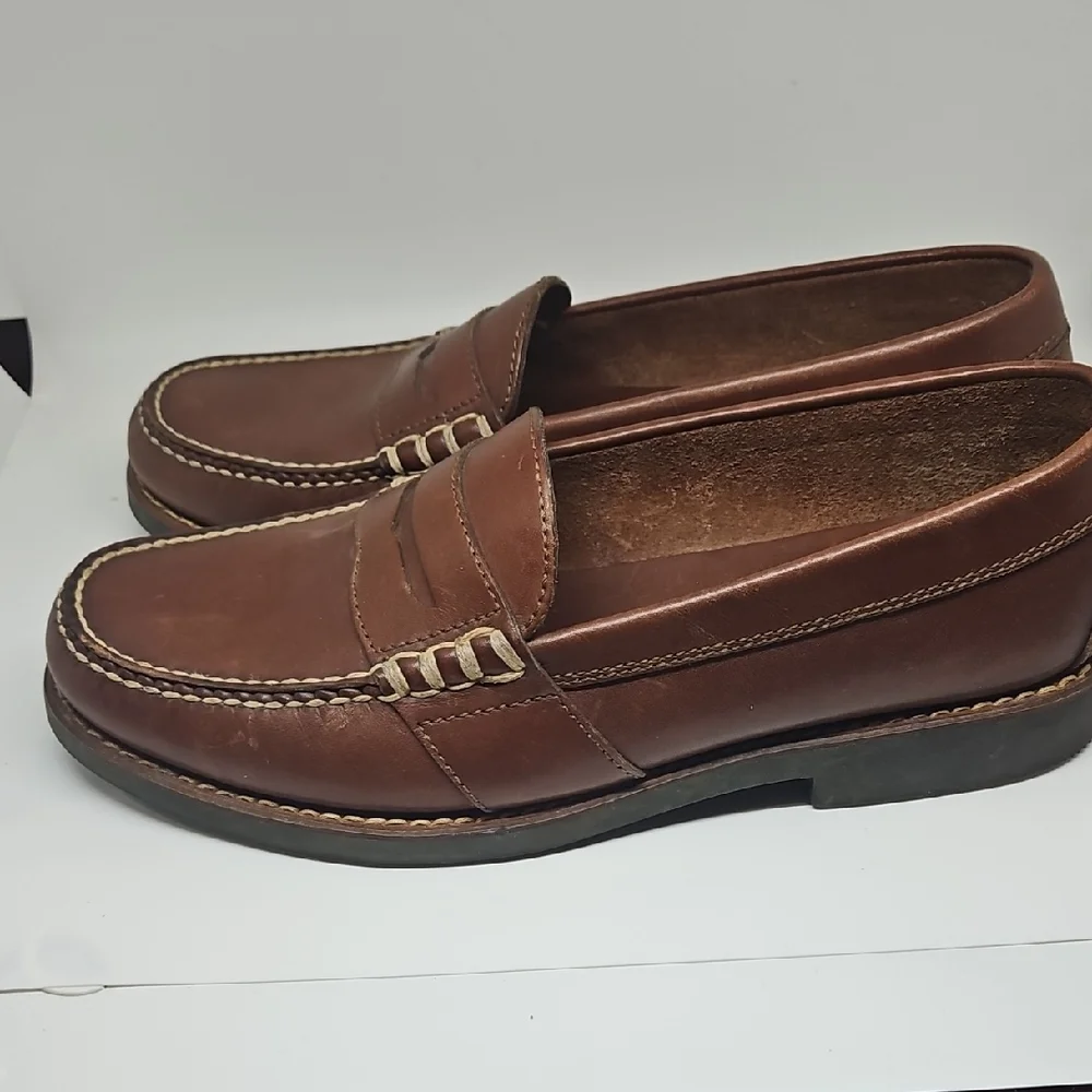 Polo by Ralph Lauren Brown Leather Slip-On Loafers V Good 10D - Picture 4 of 6